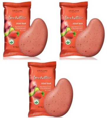 

Oriflame Sweden Love Nature Refreshing Strawberry & Lime Soap Bar Pack 3(75 g, Pack of 3)