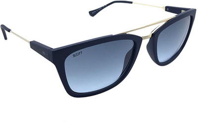 Flipkart - Scott Retro Square Sunglasses(For Women, Blue)