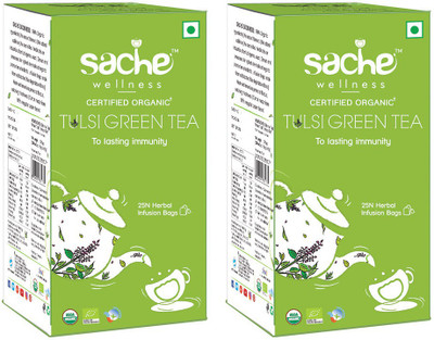 

Sache Wellness Organic Tulsi Tulsi Green Tea Bags(25, Box)