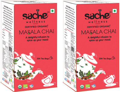 

Sache Wellness Masala Herbs Herbal Tea Bags(25 Bags, Box)