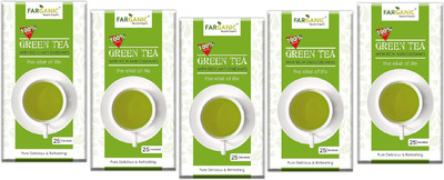

FARGANIC Buy Pack of Pure Green Tea Bags 125 Tea Bags Green Tea Bags(125 Bags, Box)