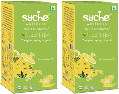 

Sache Wellness Organic Green Tea Bags(25, Box)