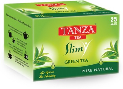 Tanza Tea Slim Green Tea Pure Natural Pack of 25 Envelope Green Tea Bags Box(50 g)