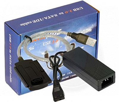 

Buyyart New USB 2.0 to 2.5" / 3.5" IDE / SATA HDD Convorter Kit USB Adapter(Black)