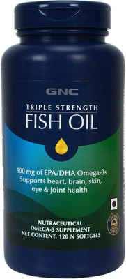 

GNC Triple Strength Fish Oil - Omega-3 supplement (120 Softgel)(900 mg)