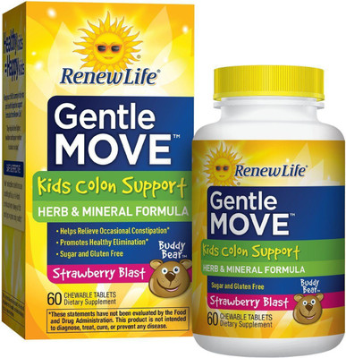 

Renew Life Gentle Move Kids Colon Support Strawberry Blast 60 Chewable(60 No)