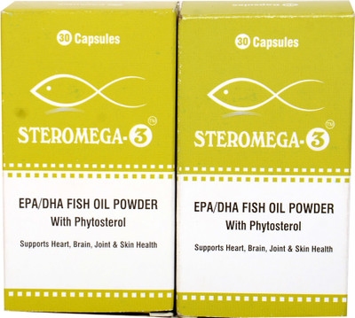 

STEROMEGA-3 PACK OF 2 STEROMEGA-3(FISH OIL POWDER(60 No)