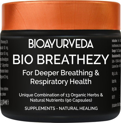 

BioAyurveda BIO BREATHEZY 90 Vegan Capsules(90 No)