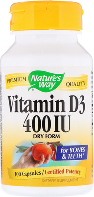 

Nature's Way Vitamin D-400 Natural Dry Form 100 Capsules(100 No)