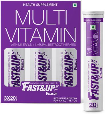 

FAST&UP Vitalize Complete Multivitamin Formula for Everyone Energy Drink(3x33.33 mg, Unflavored)