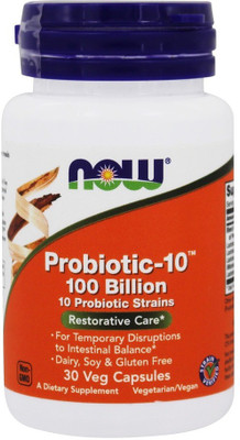 

Now Foods Probiotic-10 100 Billion 30 Veg Capsules(30 No)