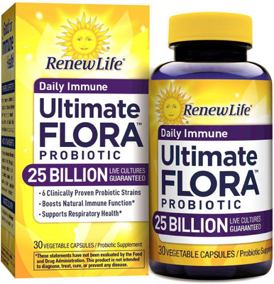 

Renew Life Ultimate Flora Probiotic Daily Immune 25 Billion 30 Veggie Capsules(30 No)