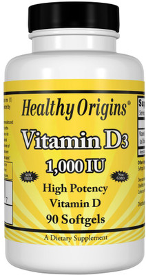 

Healthy Origins Vitamin D3 1000 IU 90 Softgels(90 No)