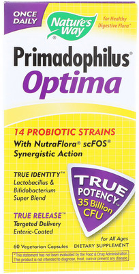 

Nature's Way Primadophilus Optima For All Ages 60 Veggie Caps(60 No)