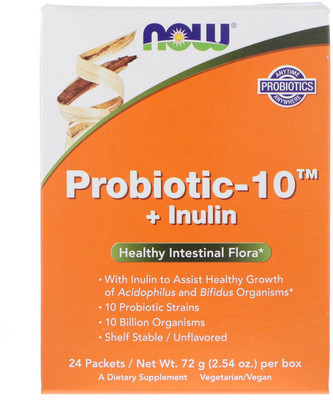 

Now Foods Probiotic-10 Unflavored 24 Packets 2.54 oz (72 g)(72 g)