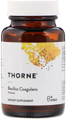 

Thorne Bacillus Coagulans 60 Vegetarian Capsules(60 No)