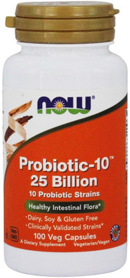

Now Foods Probiotic-10 25 Billion 100 Veg Capsules(100 No)