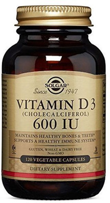 

Solgar Vitamin D3 (Cholecalciferol) 600 IU 120 Vegetable Capsules(120 No)
