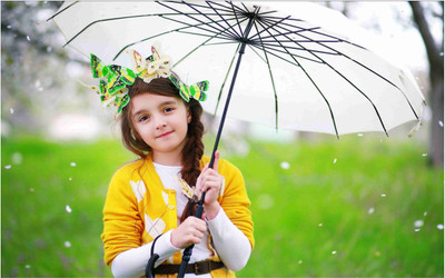 

Beautiful Little Girl with Umbrella Poster for Room Paper Print(12 inch X 18 inch, Rolled)
