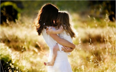 

Beautiful Little Girl with Mom Poster for room and home décor Paper Print(12 inch X 18 inch, Rolled)
