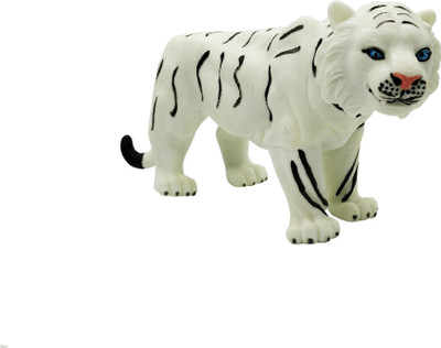 

Emob Amazing Realistic Look Wildlife Animal White Tiger Figure Playset Toy for Kids(Multicolor)
