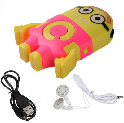 

Blue Birds High Quality MP3 Player Pretty design Cartoon Minions Shaped Mini Digital Music MP3 Player With Micro TF/SD Card Slot for Child as gift mp3 32 GB MP3 Player(Multicolor, 0 Display)