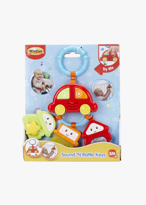 

Winfun Light and Sounds Rattle Keys Rattle(Multicolor)