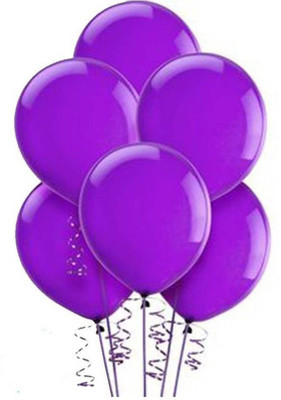 

Riit Solid Metallic Balloons for Birthday Decoration (100, Purple) Balloon(Purple, Pack of 100)