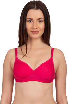 KOMLI by Belle Lingeries Pink Light Padded Full Coverage Women T-Shirt Lightly Padded Bra(Pink)