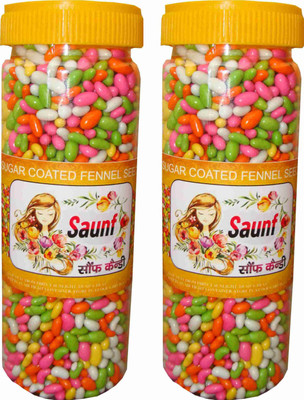 

TT T T SUGAR COATED FENNEL SEEDS - SAUNF CANDY SAUNF(Pack of 2)