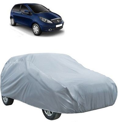 QualityBeast Car Cover For Tata Indica Vista (Without Mirror Pockets)(Silver)