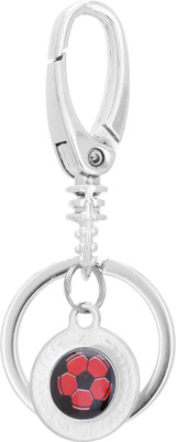 

Rashi Traders Red Black Ball Hook Locking Locking Key Chain(Silver, Red)
