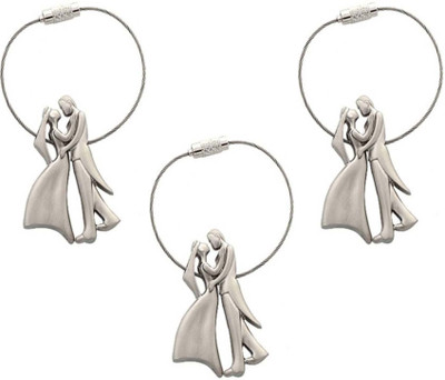 Rashi Traders Couple Key Chain (Pack Of 3) Key Chain(Silver)
