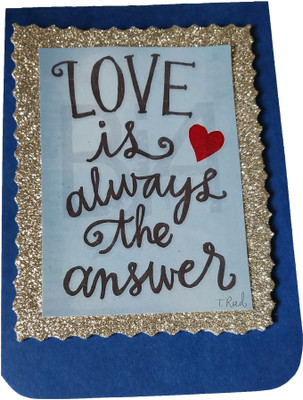 

macro Love is in the air popup greeting card Greeting Card(Blue, Pack of 1)