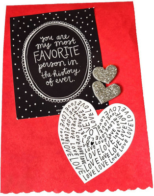 

macro You are my favorite person forever popup card Greeting Card(Red, Pack of 1)