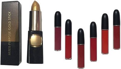 

tanvi27 BEST PROFESSIONAL'S MULTIPURPOSE GOLD STICK WITH LIQUID MATTE LIP COLOR(Set of 2)