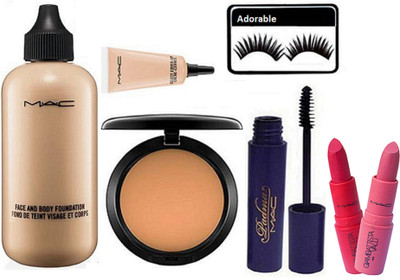 

Adorable Eyelashes & Mac Face&Body Foundation & Compact & Mascara & Select Cover up Concealer & Giambattista Valli Lipstick (Pack Of 2)(Set of 7)