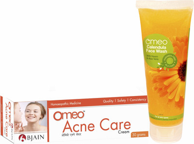 omeo Calendula Face Wash (100 ml) and Acne Care ( 30 gm)(Set of 2)