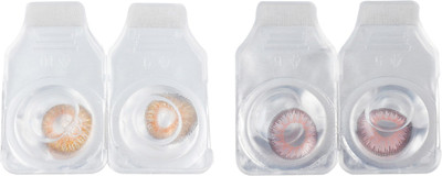 

OPTIFY Combo Pack Monthly Color Contact Lens (Zero Power, Hazel-Pink, Pack of 2) Monthly Contact Lens(1, Hazel-Pink, Pack of 2)