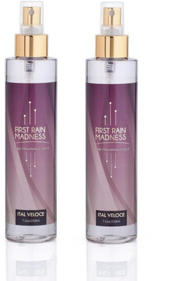 

Ital Veloce First Rain Madness Set of 2 Body Mist - For Women(420 ml, Pack of 2)