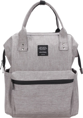 

Pofunuo International Brand Large Capacity 300D Fashion Multi-Function Travel Diaper Bag Backpack (Grey) Diaper Backpack(Grey)