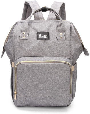 

Pofunuo Premium Quality Waterproof Stylish Large Capacity Mommy Baby Nappy Diaper Backpack (Grey) Diaper Backpack(Grey)