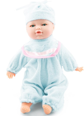 

TOYGALAXY Smart Doll Interactive 4 Sounds Little Baby Doll,with Blinking Eyes,Moving Mouth(Blue)