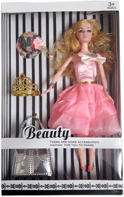 

Green Apple Beauty Barbies Girl Cute Baby Doll (Pink)(Pink)