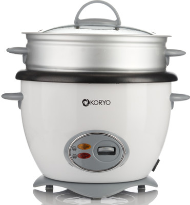 

Koryo KEC 1812 Autocook Electric Cooker With Steamer 1.8 L Capacity Electric Pressure Cooker(1.8 L, White)