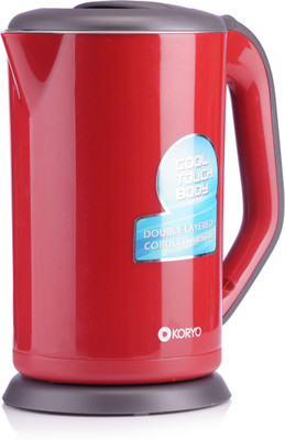 

Koryo KEK1871SACR Electric Kettle(1.7 L, Red & Black)