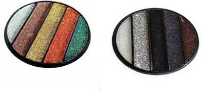 

Blushia Combo Of 2 Ultra Shine 5 Multi-Colors Glitter Eye Shadow 4.5 g(Multicolor)