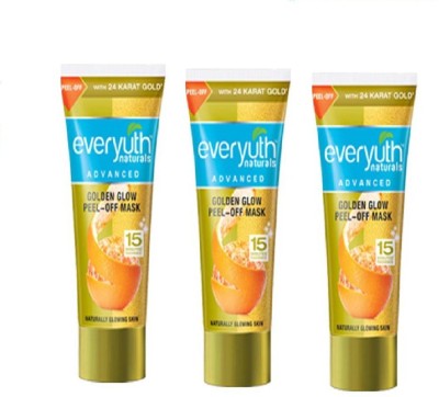 Everyuth Naturals NATURALS GOLDEN GLOW PEEL-OFF MASK 90 GM PACK OF 3(270 ml)