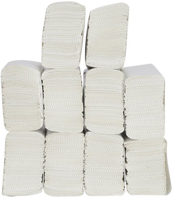 

Eware M fold Tissue Paper towel | Absorbent | Single ply | Commercial Dry Skin Care white Napkin trifold paper 10-set (Pack of 130 in 1 set)(Pack of 1300)
