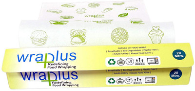 WRAPLUS Premium Quality Multipurpose Wrapping Paper Shrinkwrap(Pack of 2, 20 m)